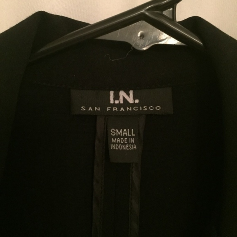 I.N. SAN FRANCISCO Black Blazer Sz Small - Picture 2 of 10